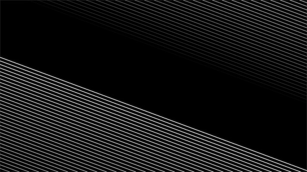 Fondo negro Imagen vectorial de líneas papel tapiz abstracto para telón de fondo o decoración
