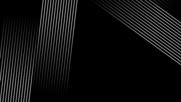 Fondo negro Imagen vectorial de líneas papel tapiz abstracto para telón de fondo o decoración
