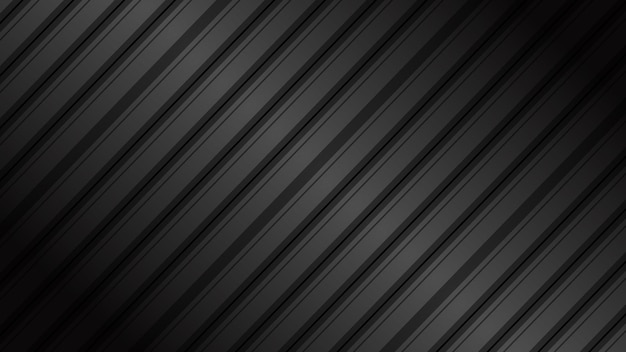 Fondo negro Imagen vectorial de líneas papel tapiz abstracto para telón de fondo o decoración