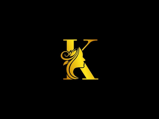 Un fondo negro con un logo amarillo para k