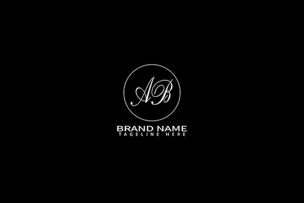 un fondo negro con el logotipo ab para la marca ab