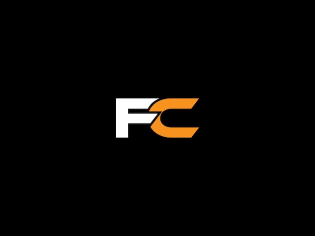 un fondo negro con un logotipo blanco para f y f