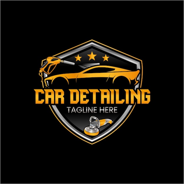 un fondo negro con un logotipo de coche amarillo en él