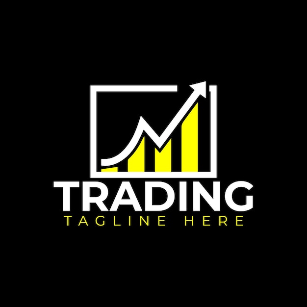 un fondo negro con un logotipo para el comercio
