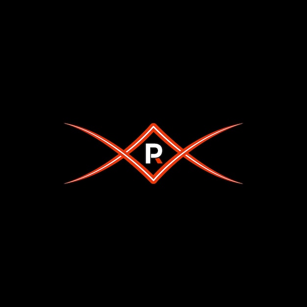 un fondo negro con un logotipo para p y p