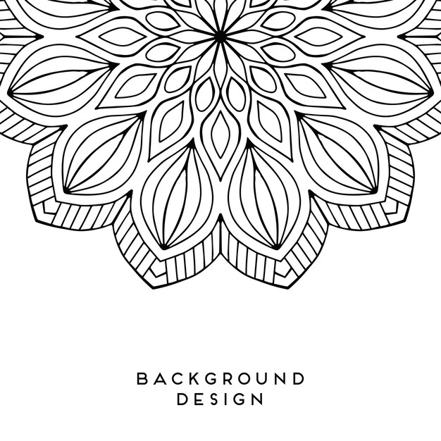 fondo negro mandala