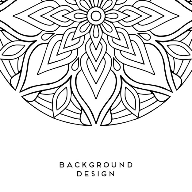 fondo negro mandala