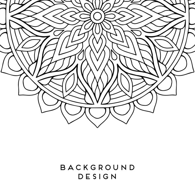 fondo negro mandala
