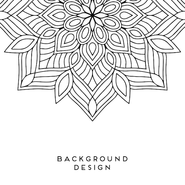 fondo negro mandala