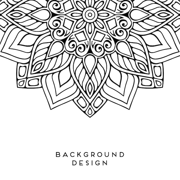 fondo negro mandala