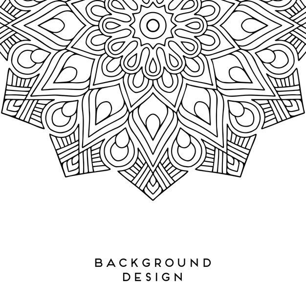 fondo negro mandala