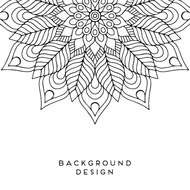 fondo negro mandala