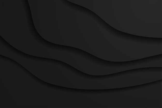Fondo negro minimalista en estilo papel