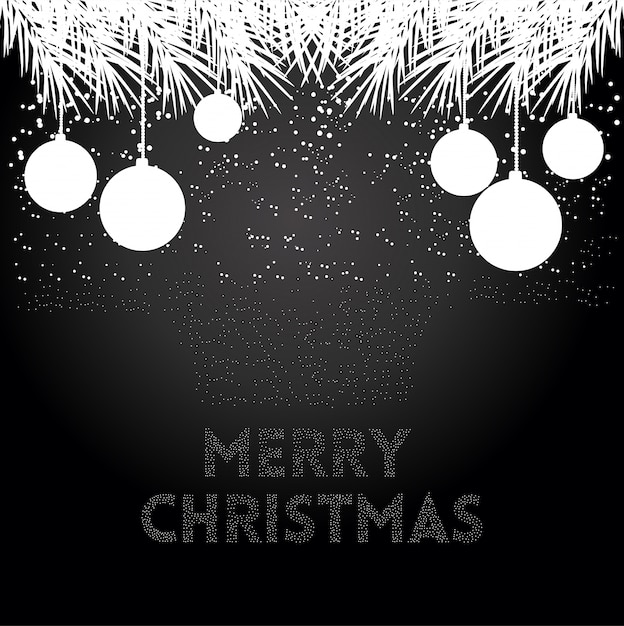 Fondo negro de Navidad