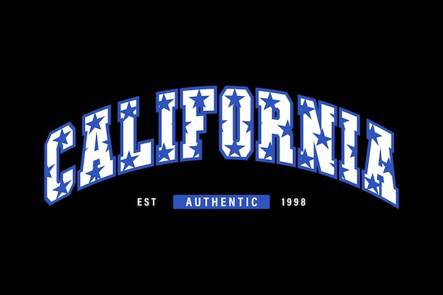 Un fondo negro con la palabra california