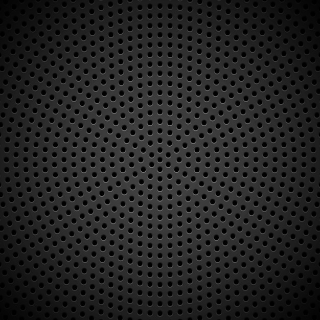 Vector fondo negro con patrón perforado