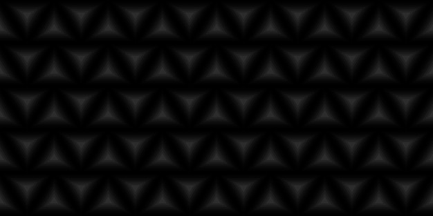 Fondo negro con un patrón de triángulos formados por cuadrados negros.