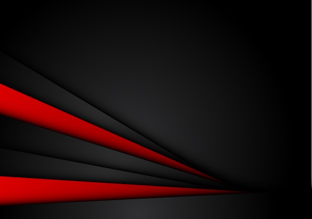 Fondo negro rojo metálico abstracto