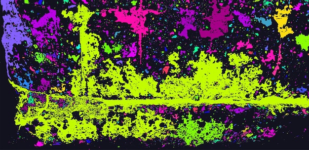 Fondo de neón de color grunge estampado de arte callejero abstracto