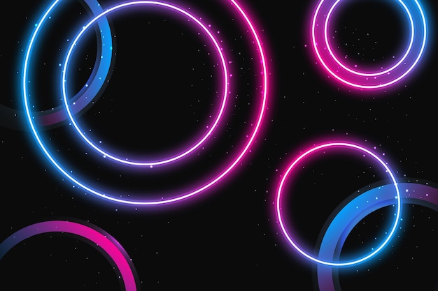 Fondo de neón creativo y brillante