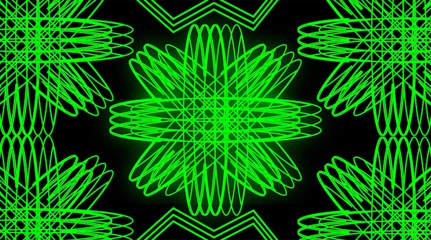 Fondo de neón de luz verde abstracto