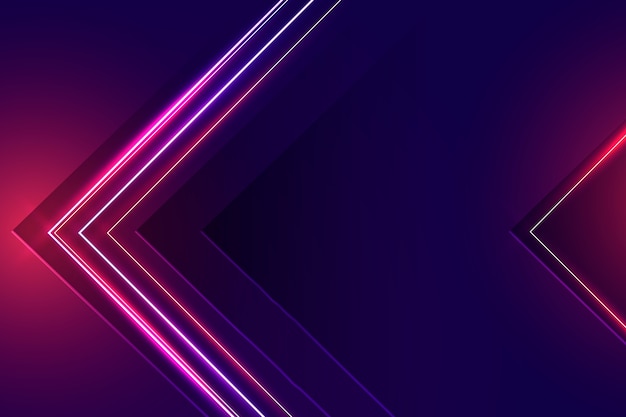 Fondo de neón realista
