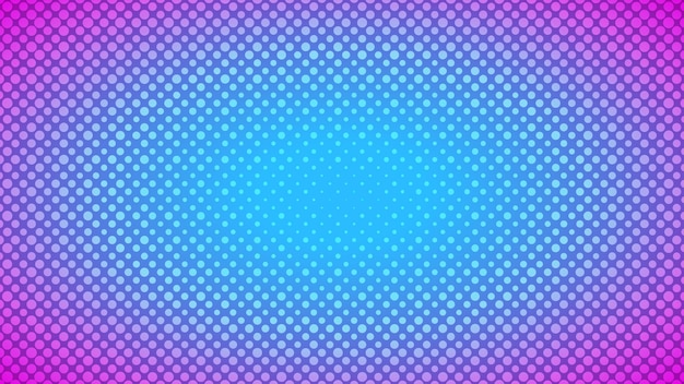 Fondo de neón retro con puntos de textura de estilo pop art