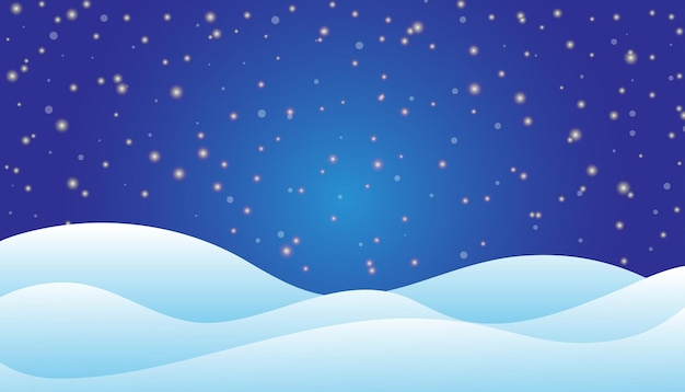 Fondo de nieve de invierno que muestra la época de Navidad paisaje de naturaleza fondo copos de nieve e invierno