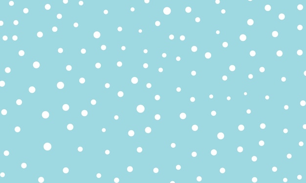 Fondo de nieve que cae. Ilustración de vector con copos de nieve. Cielo nevando de invierno. Eps 10.