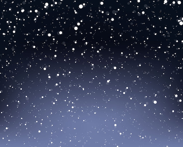 Vector fondo de nieve que cae