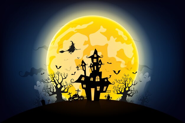 Fondo de la noche de Halloween