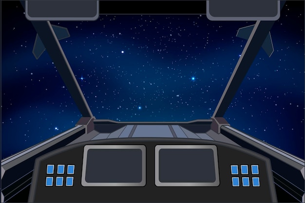 Vector fondo nocturno estrellado con gradiente 2