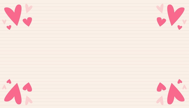 El fondo de las notas de amor de vector libre