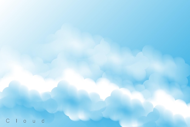 fondo de la nube plantilla de diseño de ilustración de íconos vectoriales
