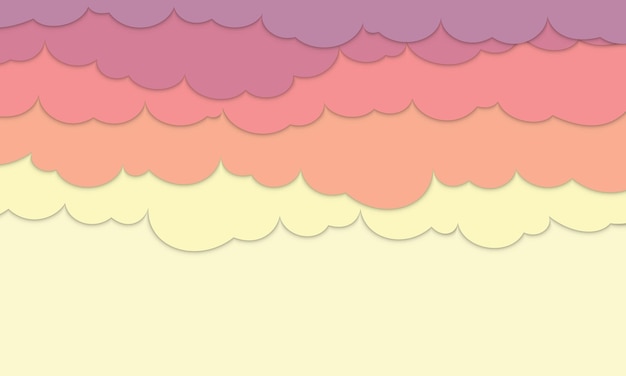 Fondo de nubes al atardecer con espacio para texto. Nuevo estilo para su sitio web de banner.
