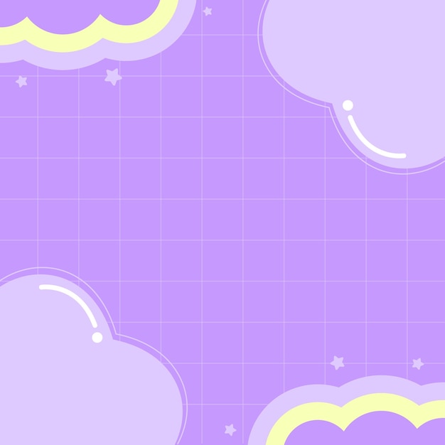 Fondo de nubes púrpura pastel