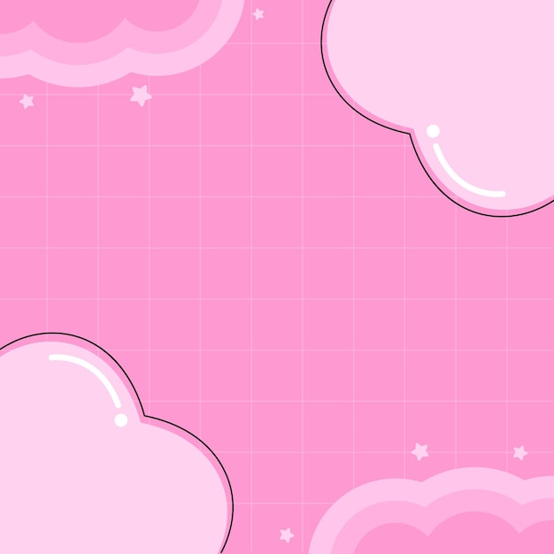 El fondo de las nubes rosadas