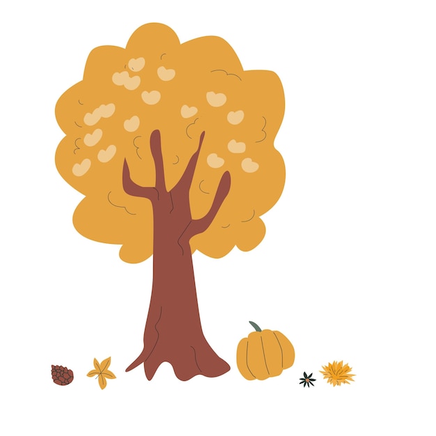 fondo o estandarte de la cosecha de otoño con elementos estacionales de otoño