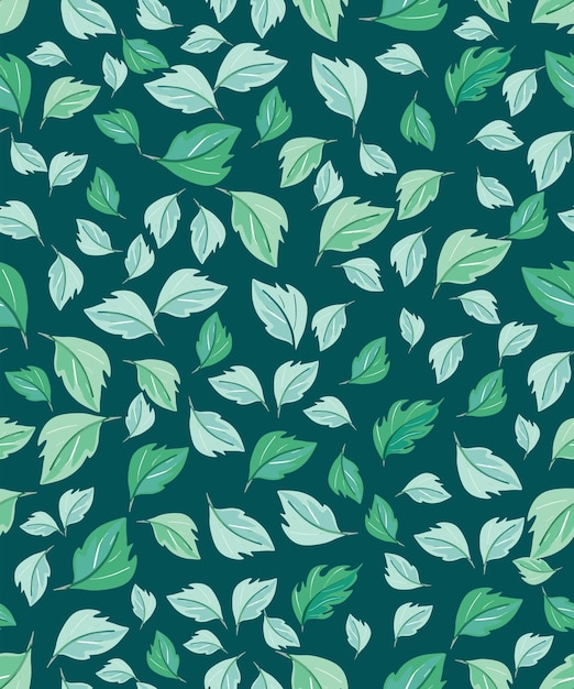 Fondo o patrón bohemio vintage decorado con ramas con hojas y flores Vector
