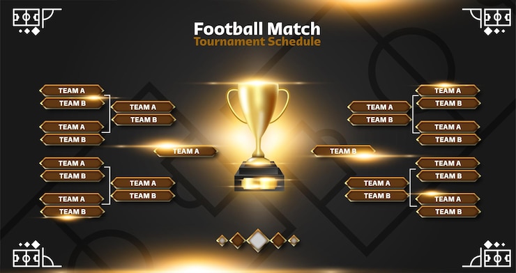 Vector fondo o plantilla de hechos de juego de fútbol
