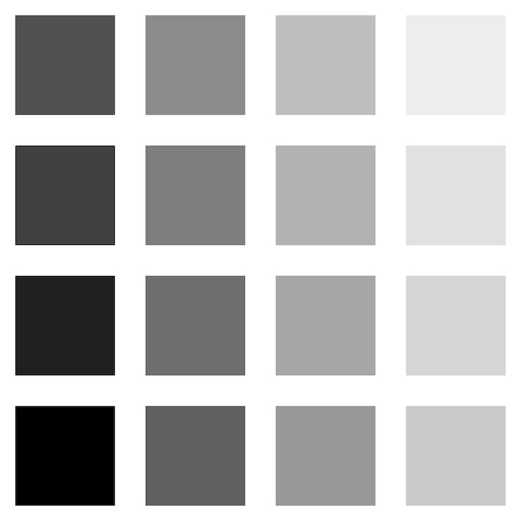 Vector fondo o textura degradado a cuadros negros y grises