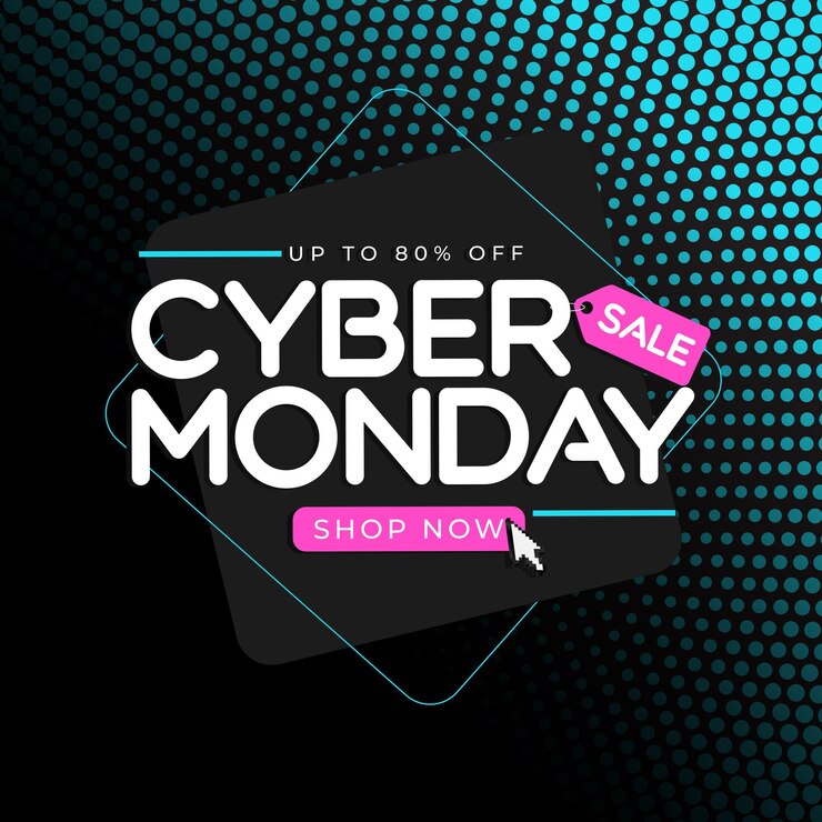 Vector fondo de oferta especial de venta cyber monday de tecnología moderna abstracta. ilustración vectorial eps10