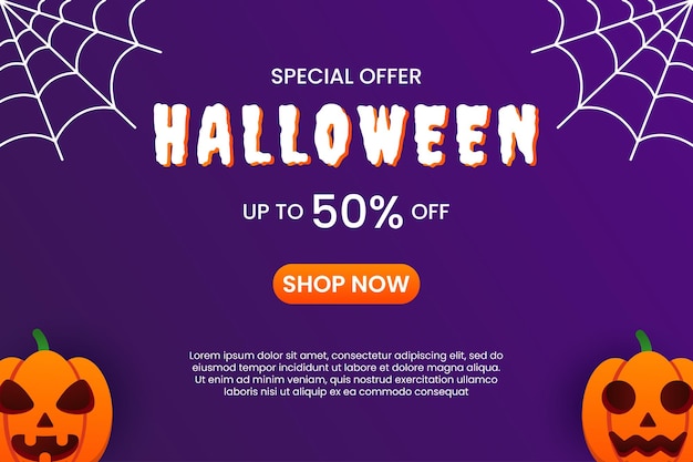 Fondo de oferta especial de venta de feliz halloween