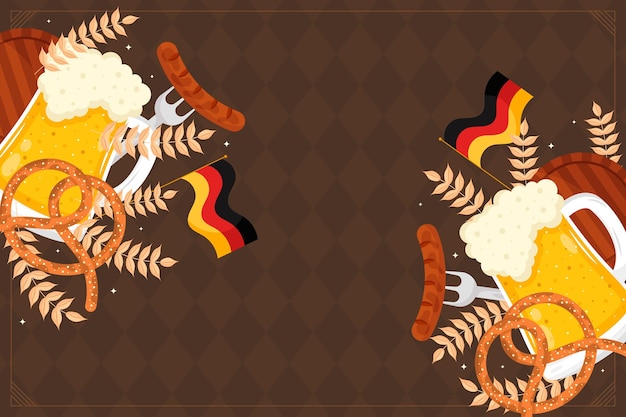 Fondo de oktoberfest flat