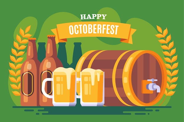 Fondo de oktoberfest flat