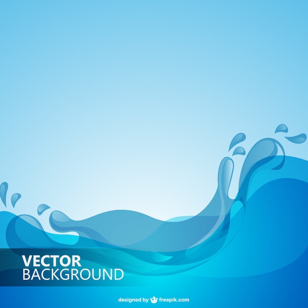 Vector fondo ola de agua