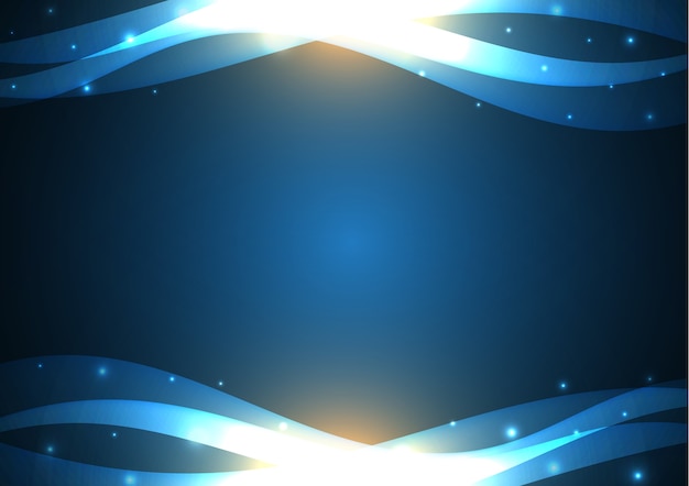 Fondo de onda abstracta cyber de tecnología