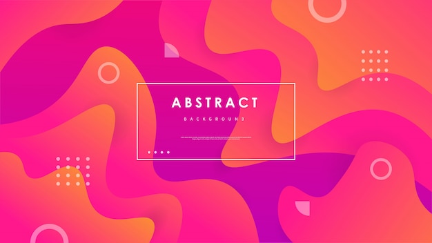 Fondo de onda abstracta con formas coloridas