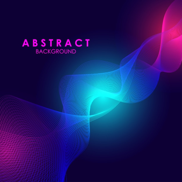 Fondo de onda abstracta