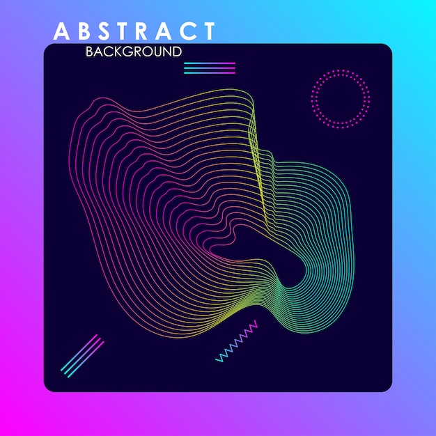 Fondo de onda abstracta